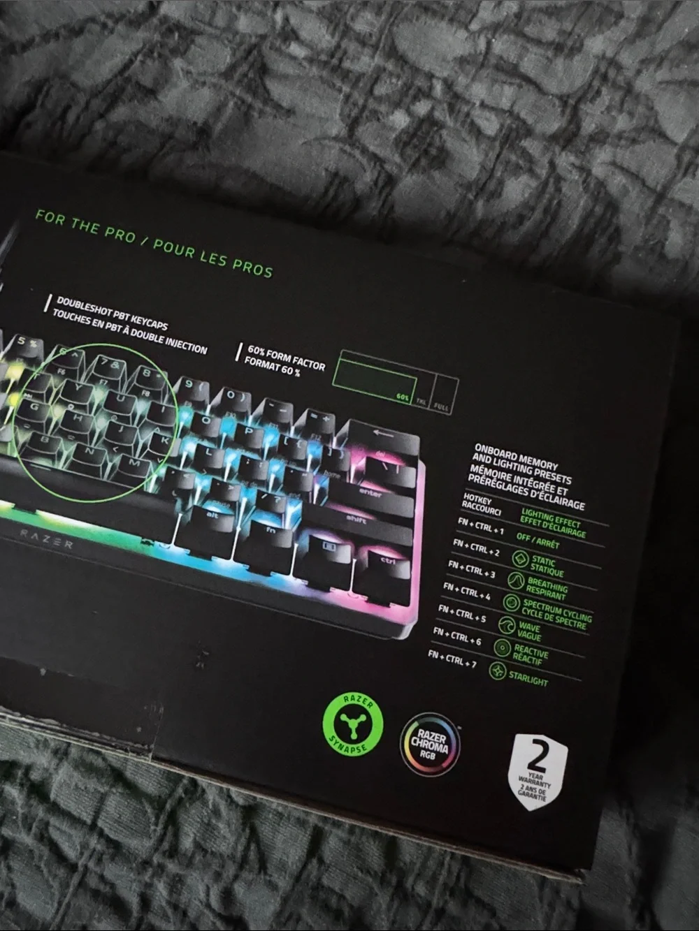 Razer Huntsman Mini 60% Gaming Keyboard - Black with RGB . NEW